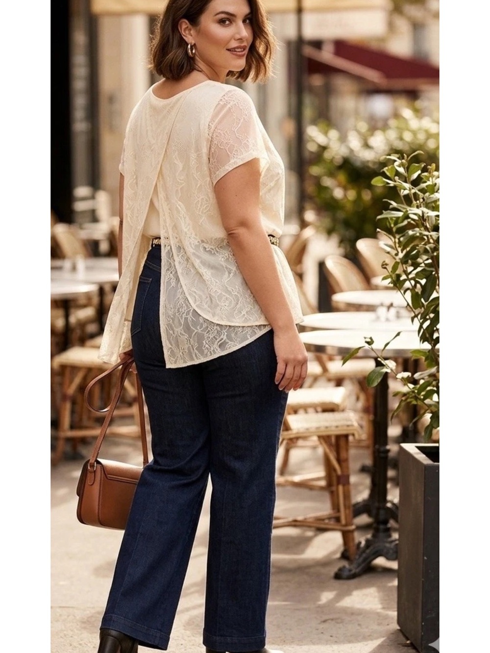 The Vanity Room Dark Blue Straight Leg Jeans Plus 2X